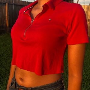 Handcropped Tommy Hilfiger Shirt